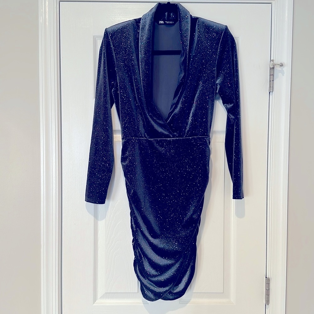Zara Long sleevs sparkling dress